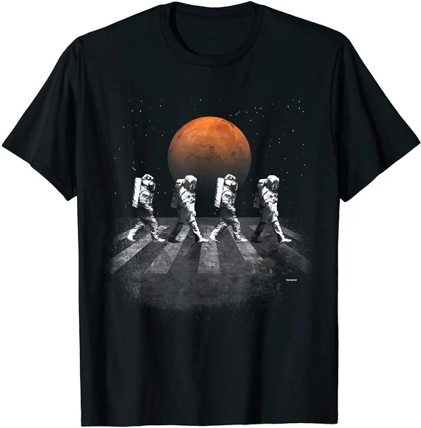 

Astronauts in Walking in Space Occupy Mars T-Shirt Funny Vintage Gift For Men