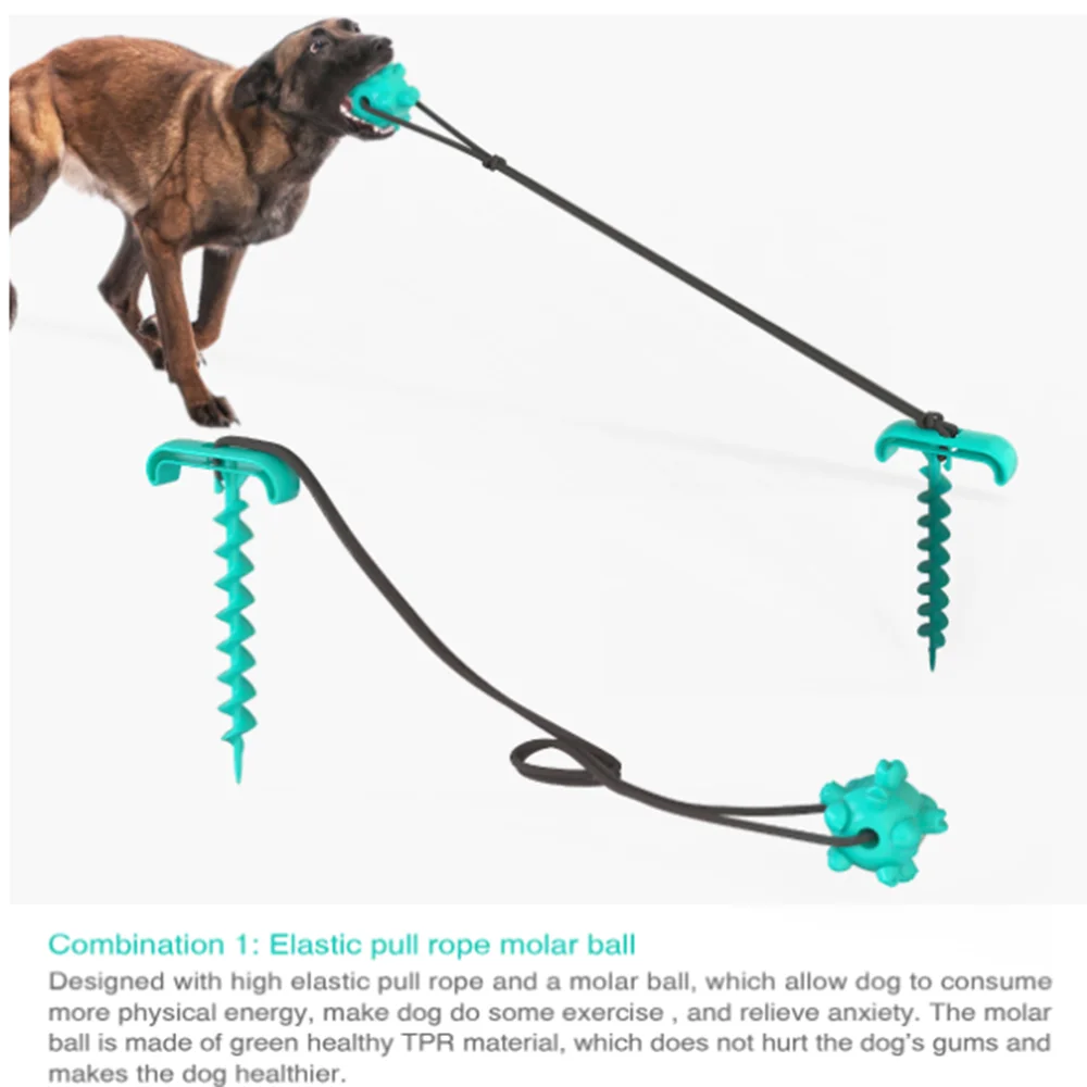 Напольная игрушка для собак Тяговая веревка наземная ворса ногтей жевательная