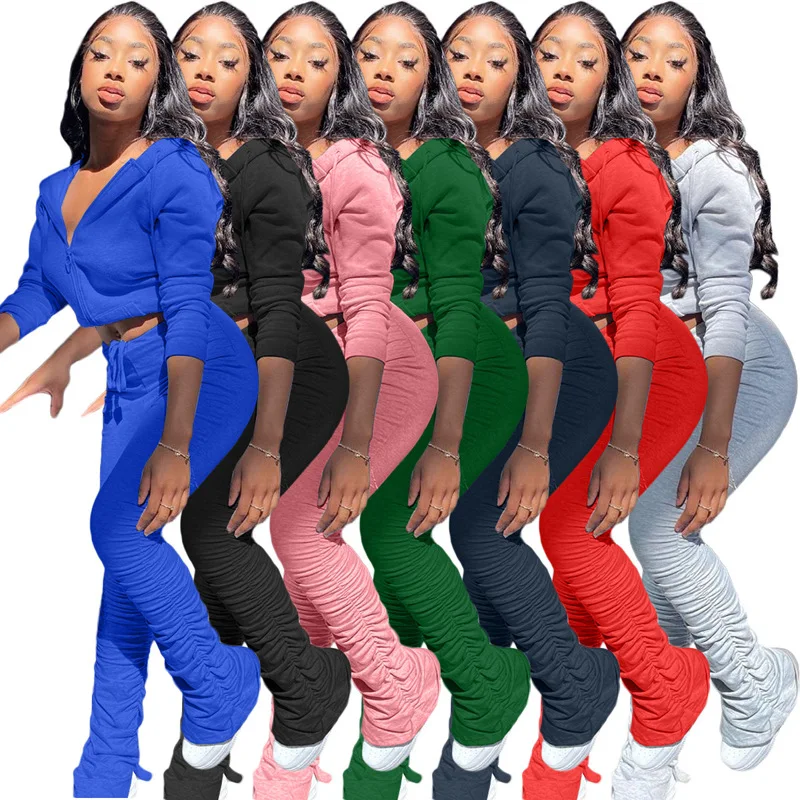 

Sweatshirts Sets Women Tracksuit Casual 2 Piece Sets Joger Suit Zipper Up Hoodies and Pant Sets Women Sportswear