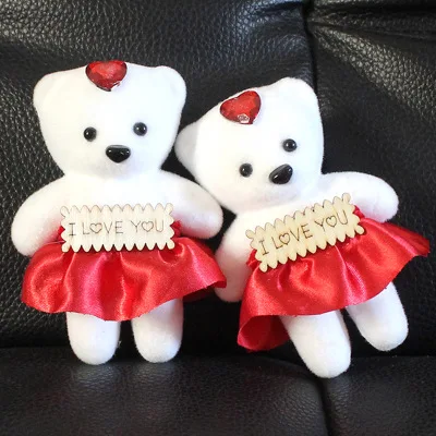 Мультяшный букет маленький медведь кукла мороженое табличка пена упаковка