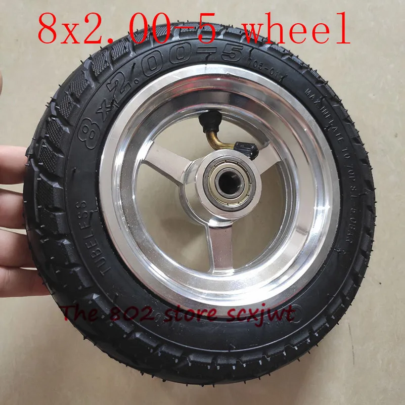 Размер 8x2.00-5 бескамерные колесные шины DIY 8*2 00-5 вакуумное колесо со ступицей из