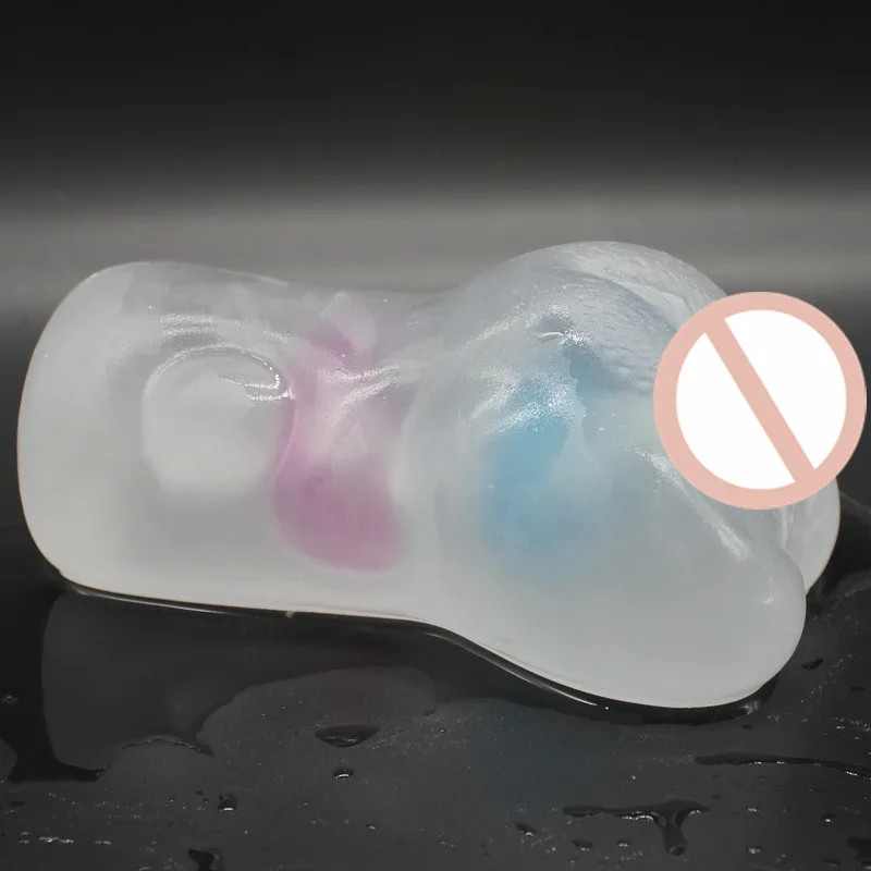 Прозрачная Вагина для мужчин силиконовая карманная киска мужской мастурбатор