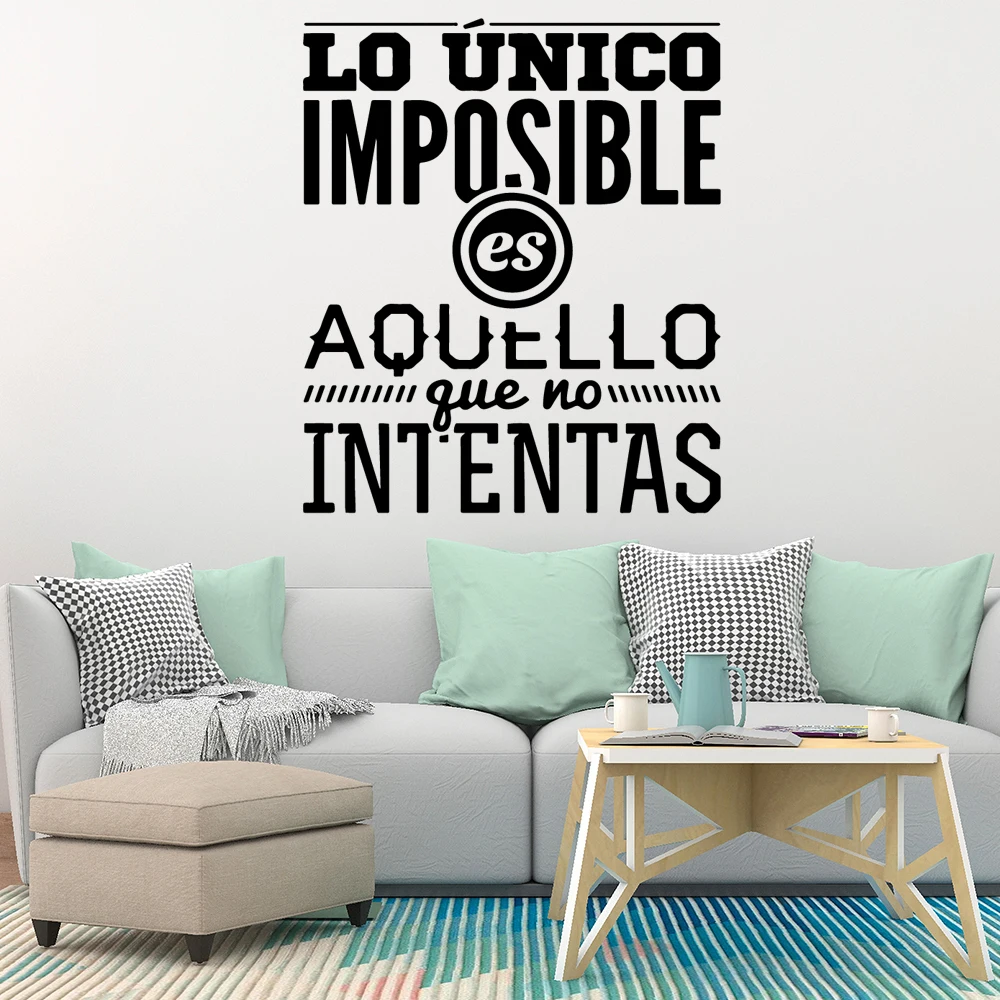 

Cartoon Style impossible intentas Wall Sticker Wallpaper Vinyl Removable Room Decoration For Baby Kids Rooms Decor Art Decal