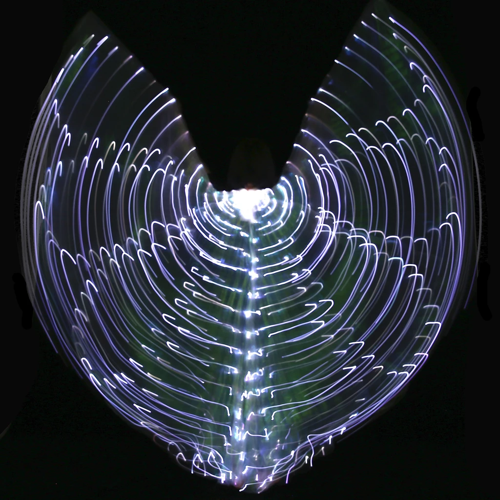 Halloween Large Luminous Butterfly Light up LED Belly Dance Wings