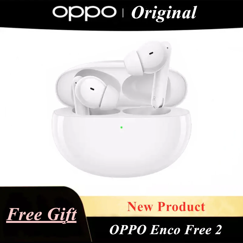 

2021New OPPO Enco Free 2 W52 ANC EarBuds 42dB Tws Earphones DYNAUDIO Wireless Bluetooth Headphones 25 Hours Playback IPX5 Type C