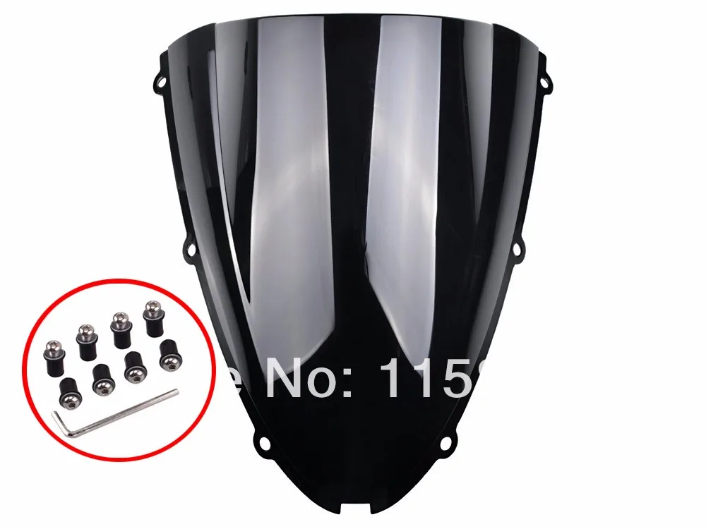 Черный лобовое стекло для чехол Kawasaki ZX6R 636 2005 2006 2007 2008 Бесплатная