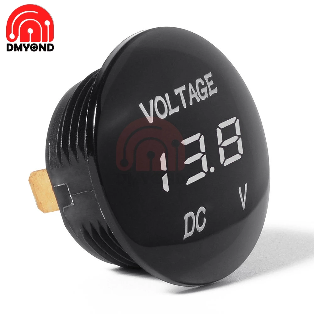Водонепроницаемый DC 5V-48V автомобиль мотоцикл светодиодный Панель цифровой вольт