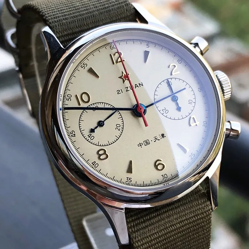 

Chronograph Watch For Man Pilot 38mm Sugess Seagull 1963 ST1901 Movement Mechanical Militry Sapphire Waterproof heren horloge