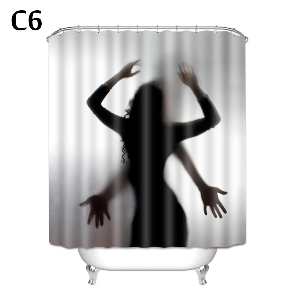 Хэллоуин занавеска для душа оконная s ужас кровавые руки ванная душевая