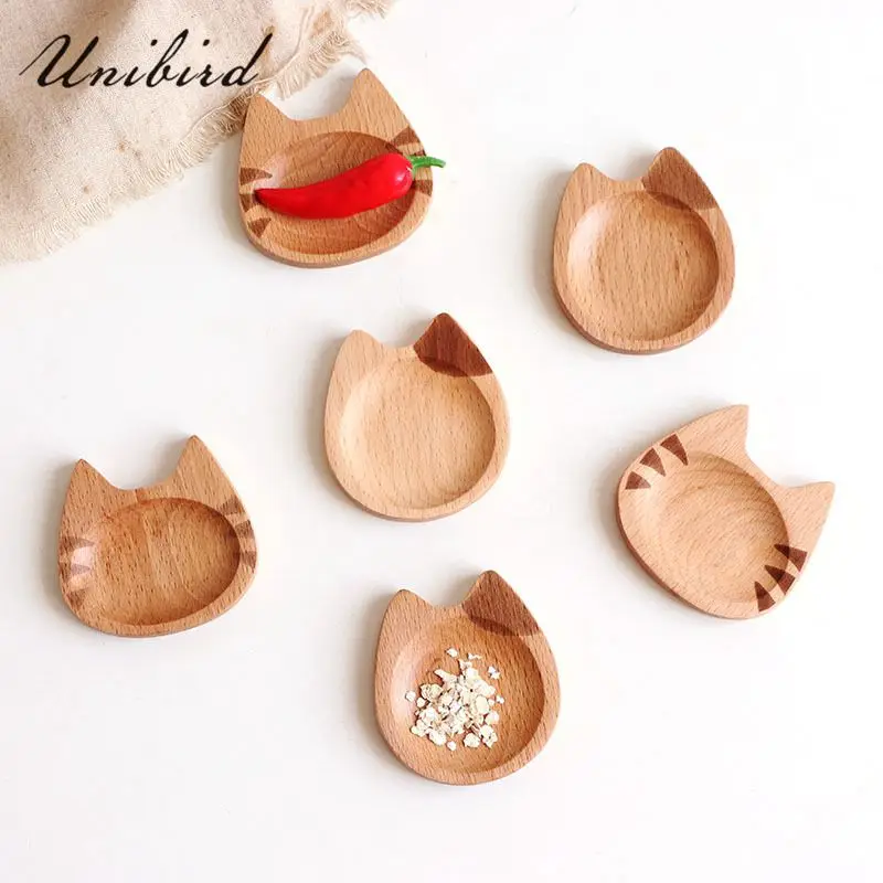 Unibird мини блюдо в форме кошки японском стиле с мультяшным рисунком креативная