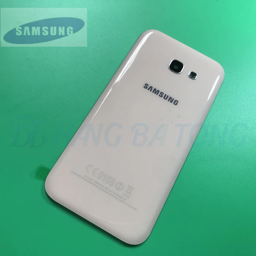 Samsung Galaxy A5 A520F A7 A720F A3 A320F задняя крышка со стеклянным корпусом чехол Замена двери батареи+ рамка для камеры