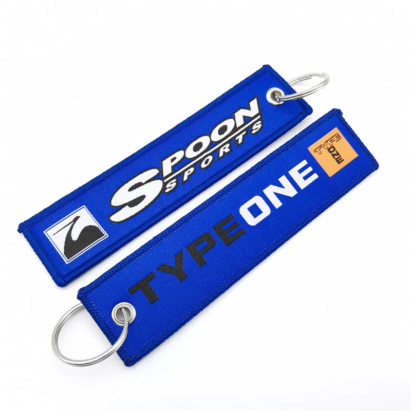 Брелок JDM с вышивкой держатель для ключей автомобиля мотоцикла ложки спорта HONDA