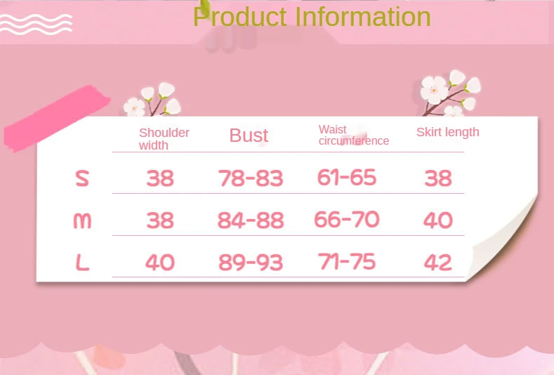 

Anime Demon Slayer: Blade Cos Suit Chanahu Maid Cosplay Costume Set Fake Found Goods