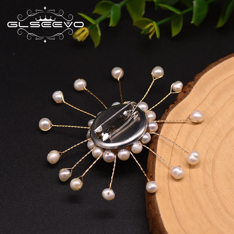 GLSEEVO ручная работа большой розовый коралловый цветок натуральный белый жемчуг