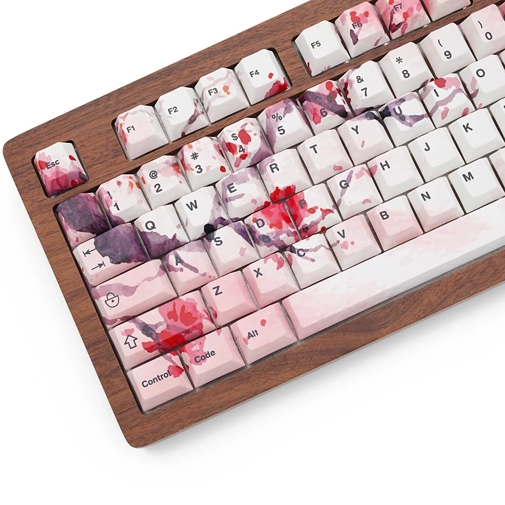 Краситель Subbed pbt Keycap Вишневый профиль fit gk64 колпачки для ключей|Клавиатуры| |
