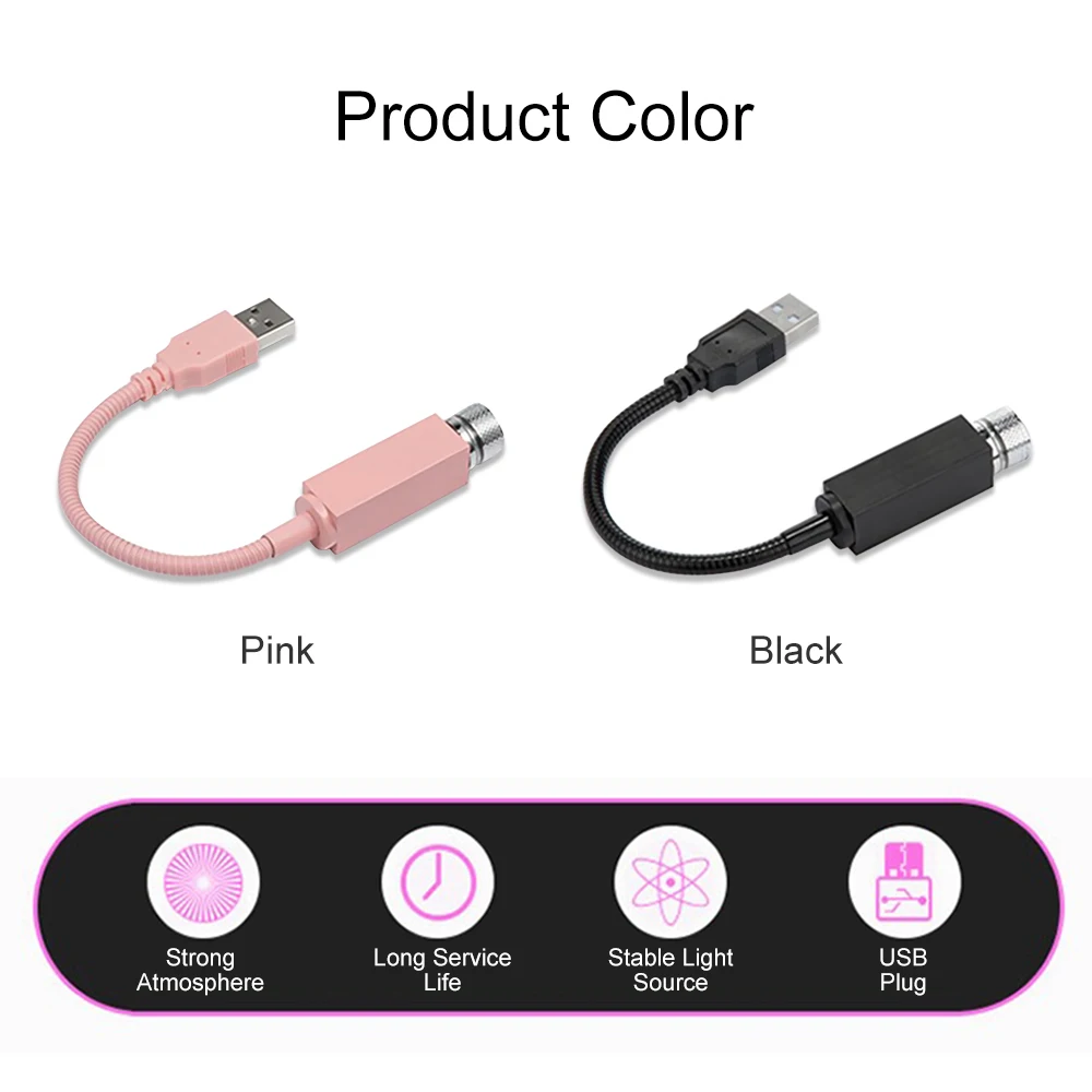 Портативный USB проектор для создания атмосферы в автомобиле|Новизна освещения| |