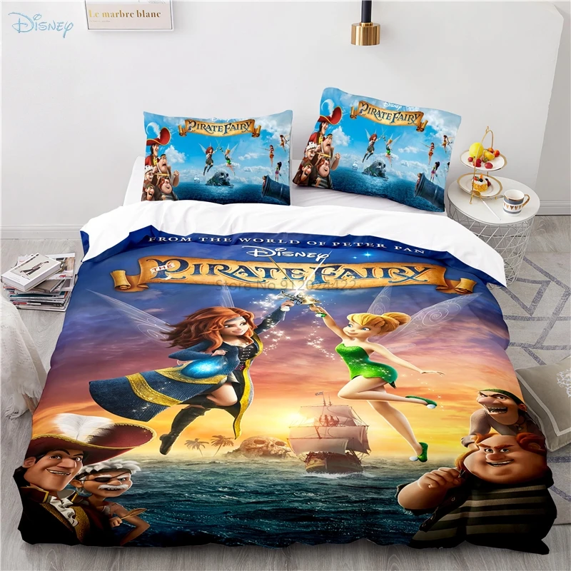 

Disney Tinker Bell 3d Bedding Set Duvet Cover Set Pillowcase Twin Full Queen King Comforter Cover Bedding Sets for Home Decor