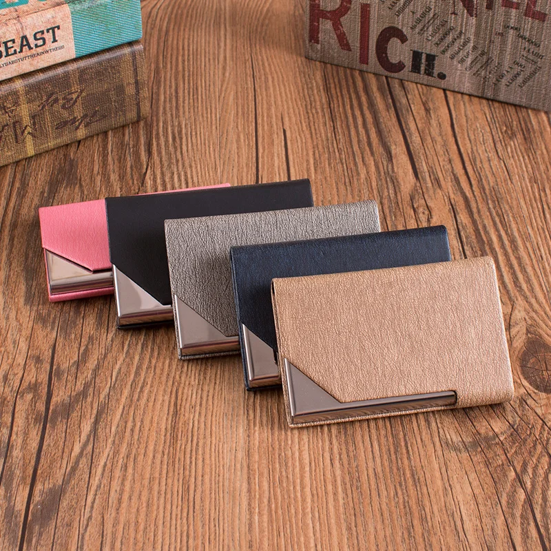 Лазерной гравировкой логотипа Роскошные Бизнес держатель для карт с мессенджер