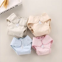 new baby colored cotton diaper pants baby pure cotton diaper pants newborn anti side leakage diaper bag training panties toilet