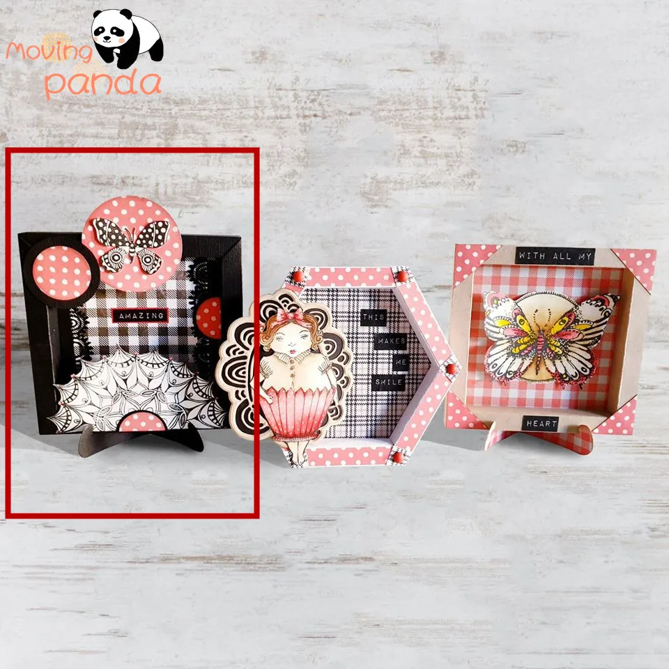 Квадратная коробка рамка штампы металлические Вырубные трафареты вырезанные