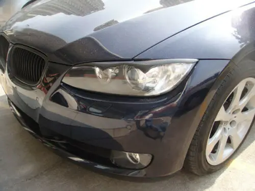 Углеродного волокна фар веки брови Чехлы отделка наклейки для BMW 3 серии E92 купе 2