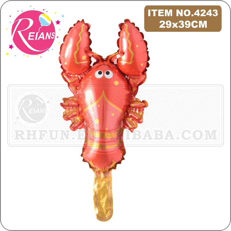 Мини мультяшный Омар рыба клоун пятна Рыбы Раков фольгированный шар морской