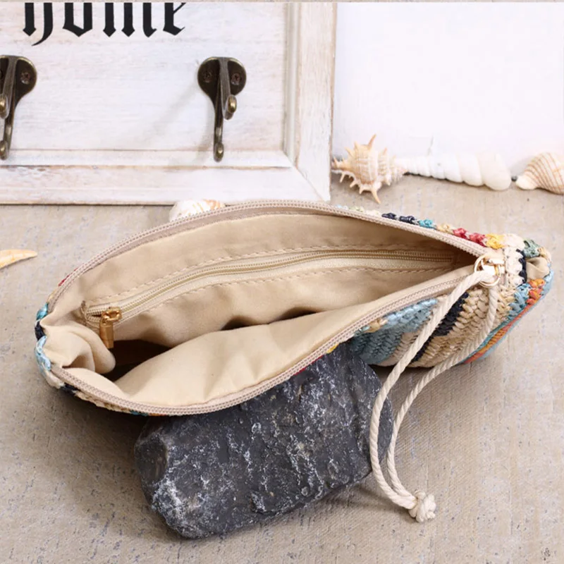 2020 летняя новая полосатая Соломенная Сумочка простая модная плетеная женская