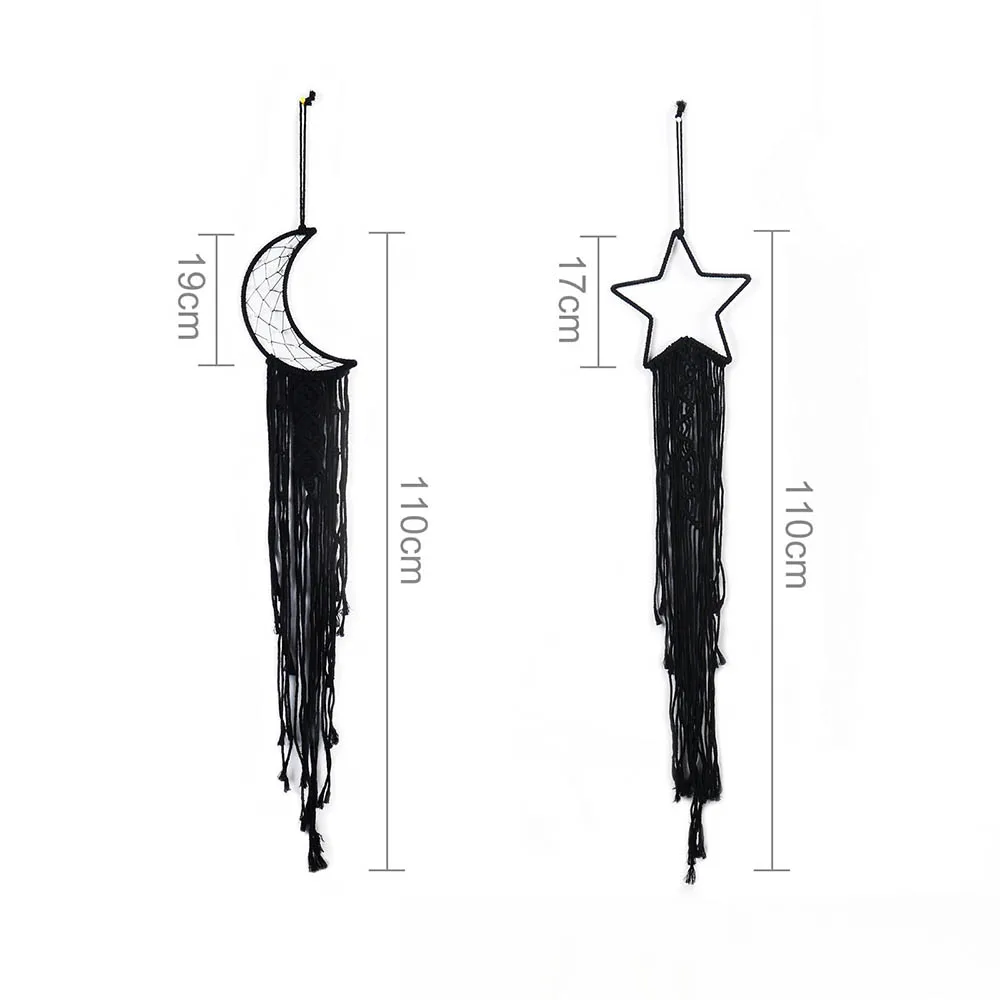 

Nordic Style Star Moon Shape Hanging Tapestry 7 Style Wall Decor Boho Woven Knitted Pendant Bohemia Kids Room Home Decoration