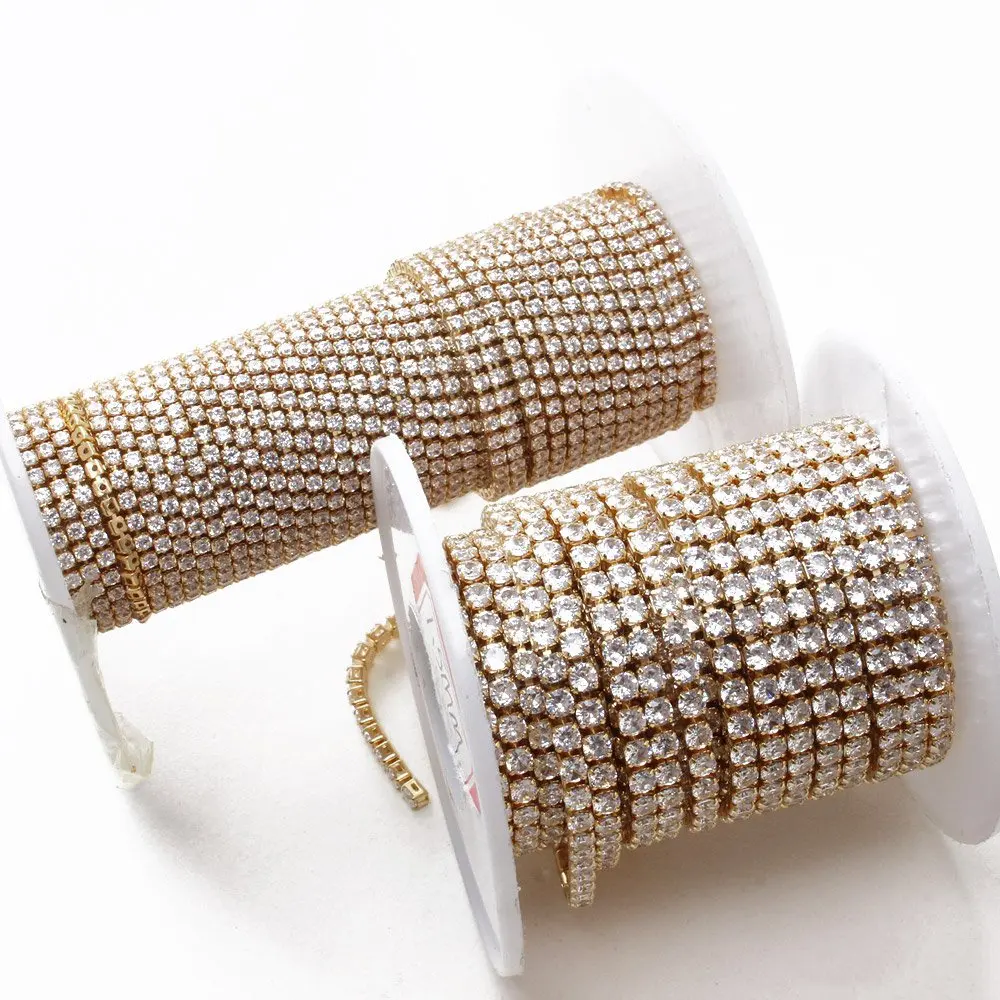 50 см/19 дюймов блестящее циркониевое цепи набор ювелирной фурнитуры материалы