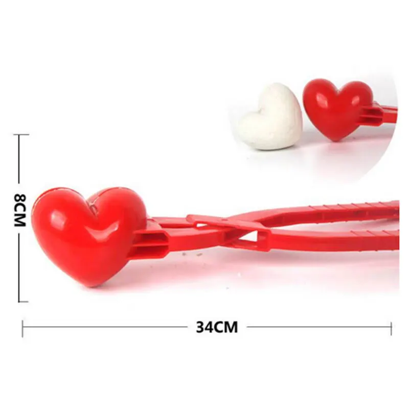

Heart Shaped Snowball Maker Clip Winter Sand Ball Mold Plastic Clamp Kids Toy Snowball Maker Clip Winter Snow Toy For Kids