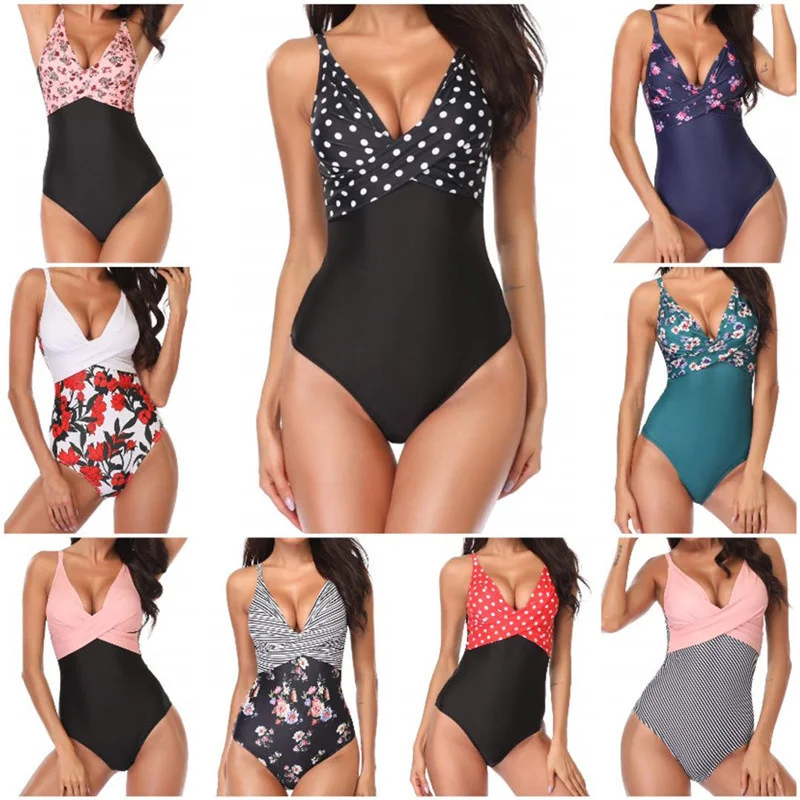 

Women's Swimming Wading Oversize Sexy Swimsuit Bikini High Waist Swimwear Bathing Women Biquini Push Up Beach Dress Plus Size