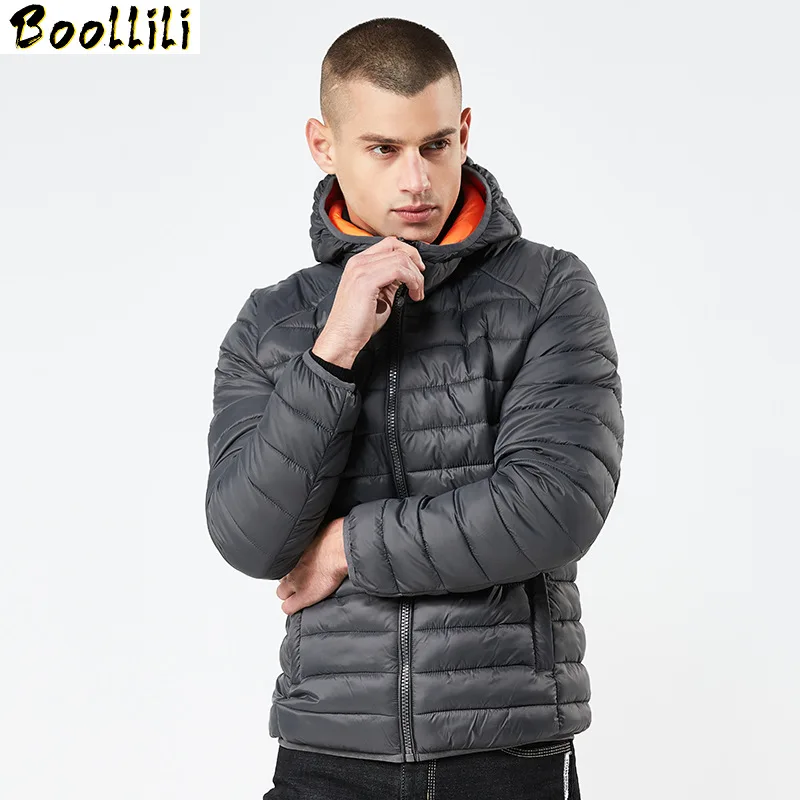 Зимняя мужская хлопковая парка одежда с капюшоном модная повседневная