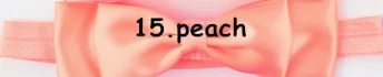 15 Factory direct children's hair band Princess double red bow hair rope baby headband full moon - Color: 15