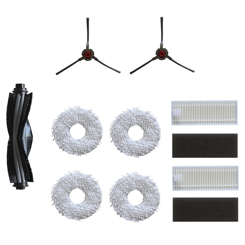 

TOP!-for ECOVACS Deebot N9+ Accessories Robot Vacuum Cleaner Side Brush Main Brush Dust Box Filter Cleaning Replacement
