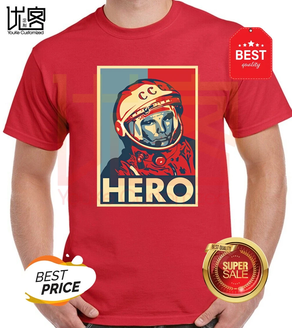 Модные Гагарин CCCP РОССИИ СССР Советского Союза Москва Россия футболка с принтом