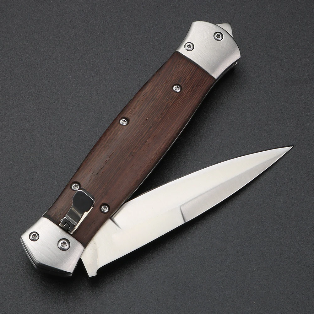 

Outdoor Pocket Folding Knife Tactical Survival Knife Hunting Camping Tool Outdoor Knife Self-defense Spring Assisted Knife