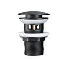 Матовый слив Blalck из нержавеющей стали с переливом, заглушки для раковины в ванную комнату, аксессуары для смесителя для ванной комнаты, слив для раковины