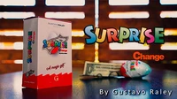 surprise change gimmicks by gustavo r close up magic tricks illusions magician street magic props puzzle toys fun