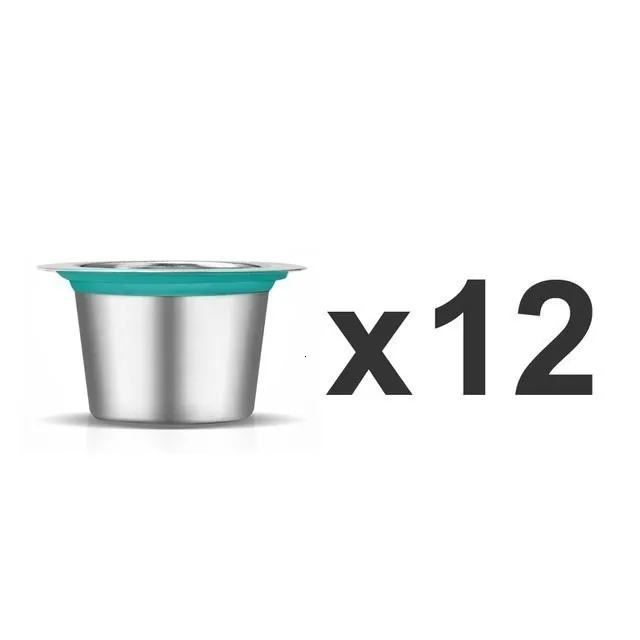12PCS Capsule In Box 24 шт. Nespresso кофейные капсулы из нержавеющей стали многоразовые капсулы Nesspreso многоразовые кофейные фильтры Чашки Новые Diy Инструменты для приготовления кофе - Цвет: 12PCS Capsule In Box