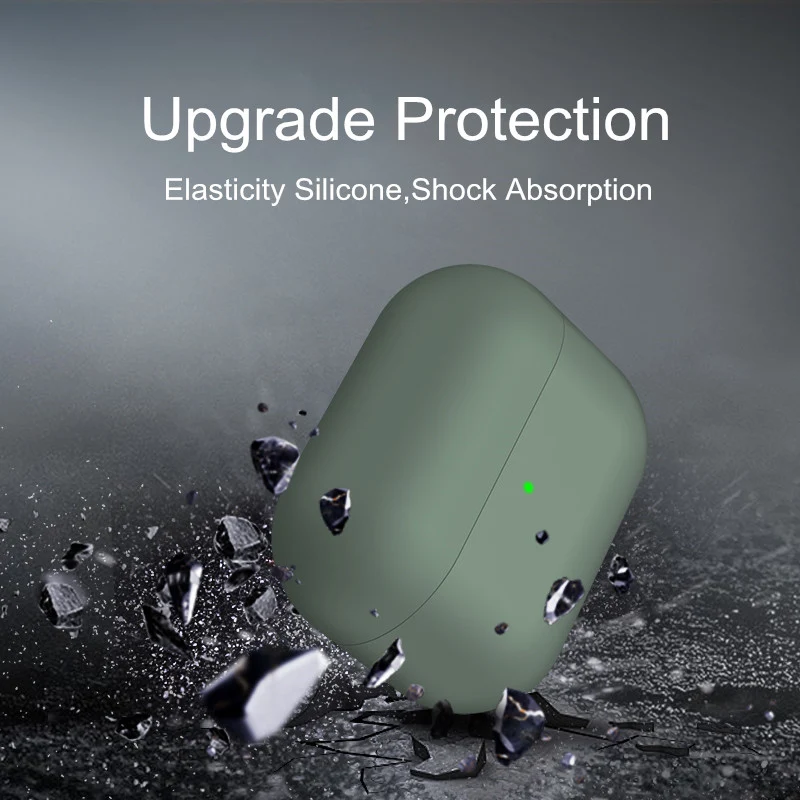 Жидкий силиконовый чехол для airpods Pro Чехол 2019 Apple беспроводные bluetooth наушники AirPods 3