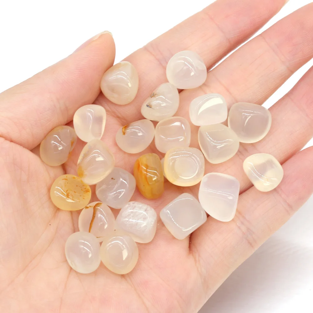 

50g Natural Gem Stone Gravel Bead Fish Tank Bonsai Decoration Striped Agate Clear Quartz Irregular Energy Decoration Gift