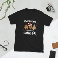 everyone loves a ginger christmas t shirt
