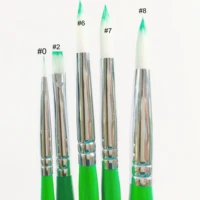 5pcsset dental green porcelain ceramic nylon hair brush pen for dental lab equipment 0 2 6 7 8