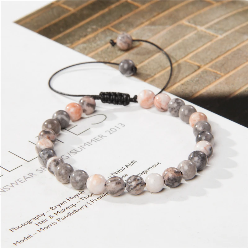 Матовые полированные бусины Howlite 6 мм браслеты для мужчин молитвенная энергия