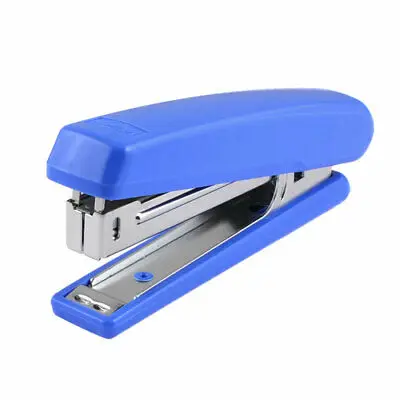 

Blue Plastic Shell Metal Spring Powered NO.10 Staples Office Desk Stapler