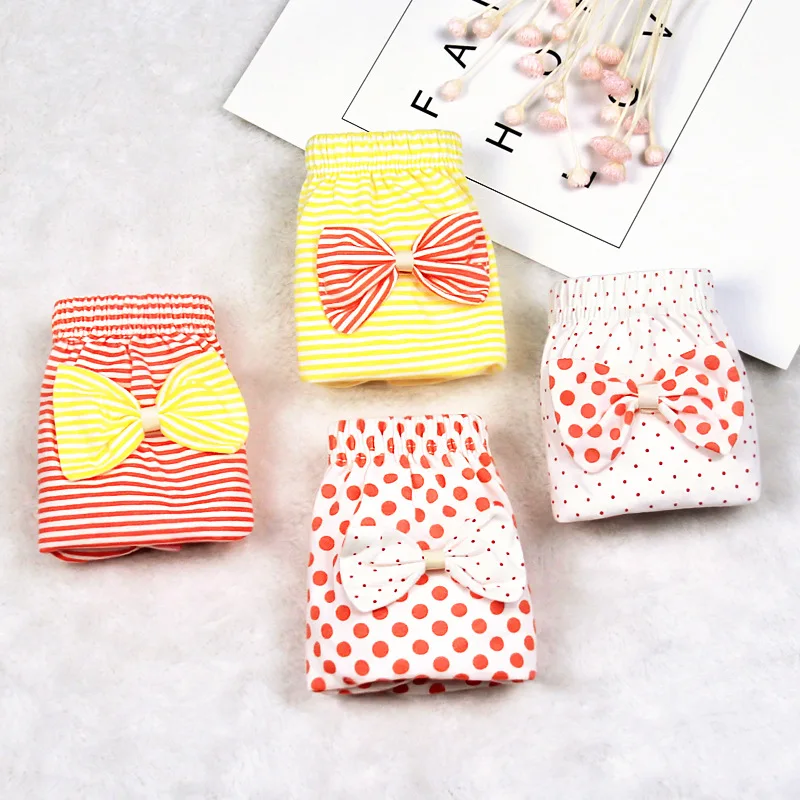 3 шт./лот мягкие трусики для малышей Детские трусы девочек 100% хлопок модные милые
