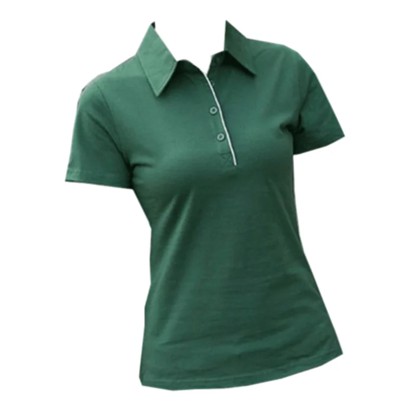 

Pure cotton lapel t-shirt women's short-sleeved summer sports half-sleeved collared t-shirt with collar casual polo shirt tops
