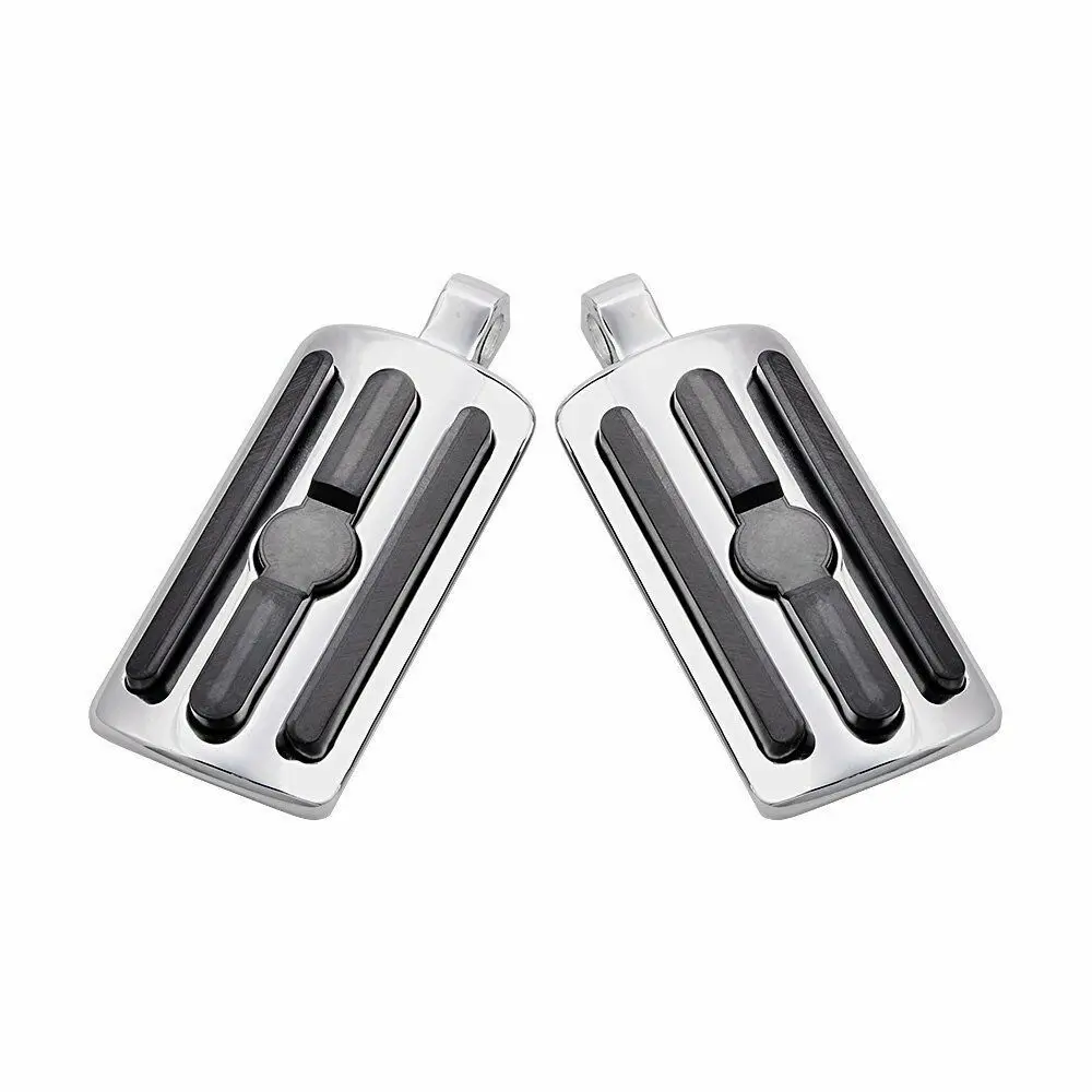 Male Mount Motorcycle Rubber Footrest Footpegs Floorboard For Harley Iron XL 883 1200 Street 750 500 Touring Custom Dyna Softail