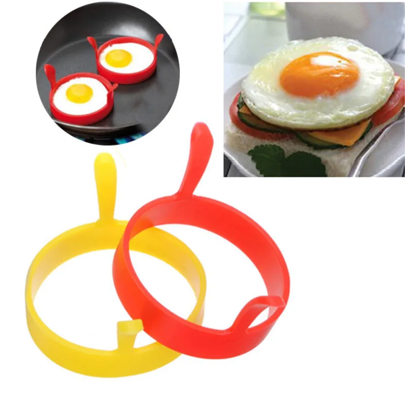 

Creative Household Kitchen Accessories Egg Gadgets Binaural Silicone Omelette Mold Round Omelet Maker Omelet Ring Pancake Mould