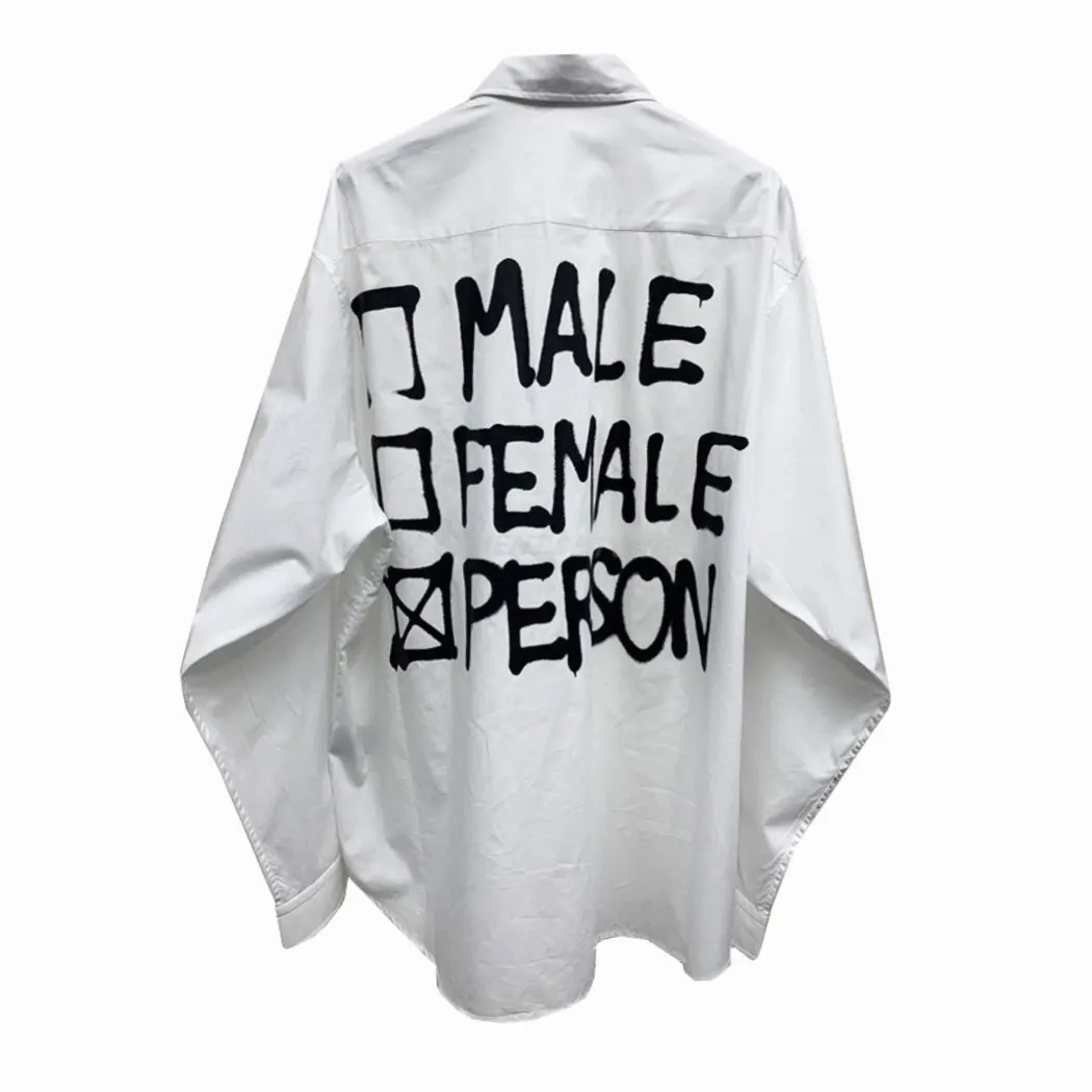

Ins new VTM vehicles casual hip hop high street lettered long sleeve shirt men and women